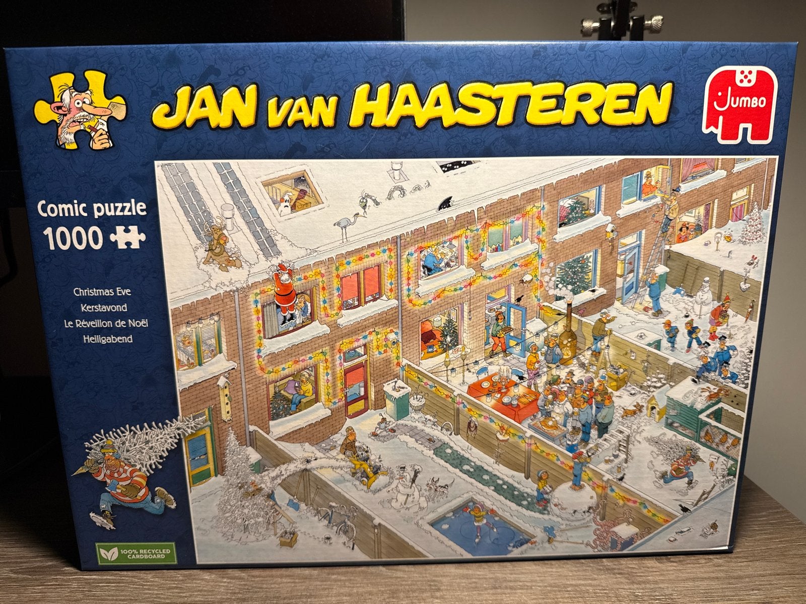 Jan van Haasteren Kerstavond Legpuzzel 1000 stukjes Nieuw, Ophalen of Verzenden, 500 t/m 1500 stukjes, Nieuw, Legpuzzel