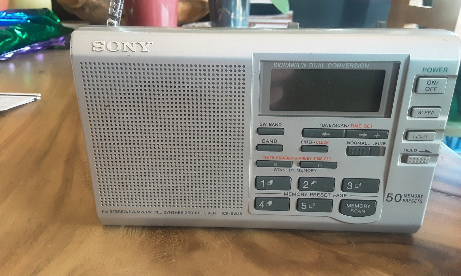 Sony Wereldontvanger ICF-SW35 met handleiding en tasje, Ophalen, Gebruikt, Wereldontvanger