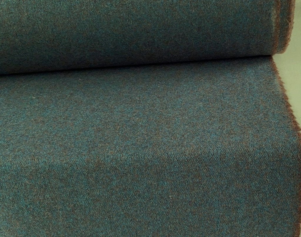 Camira Synergy LDS60; petrol; restant meubelstof, Hobby en Vrije tijd, Stoffen en Lappen, Wol, Meerkleurig, 120 cm of meer, Nieuw