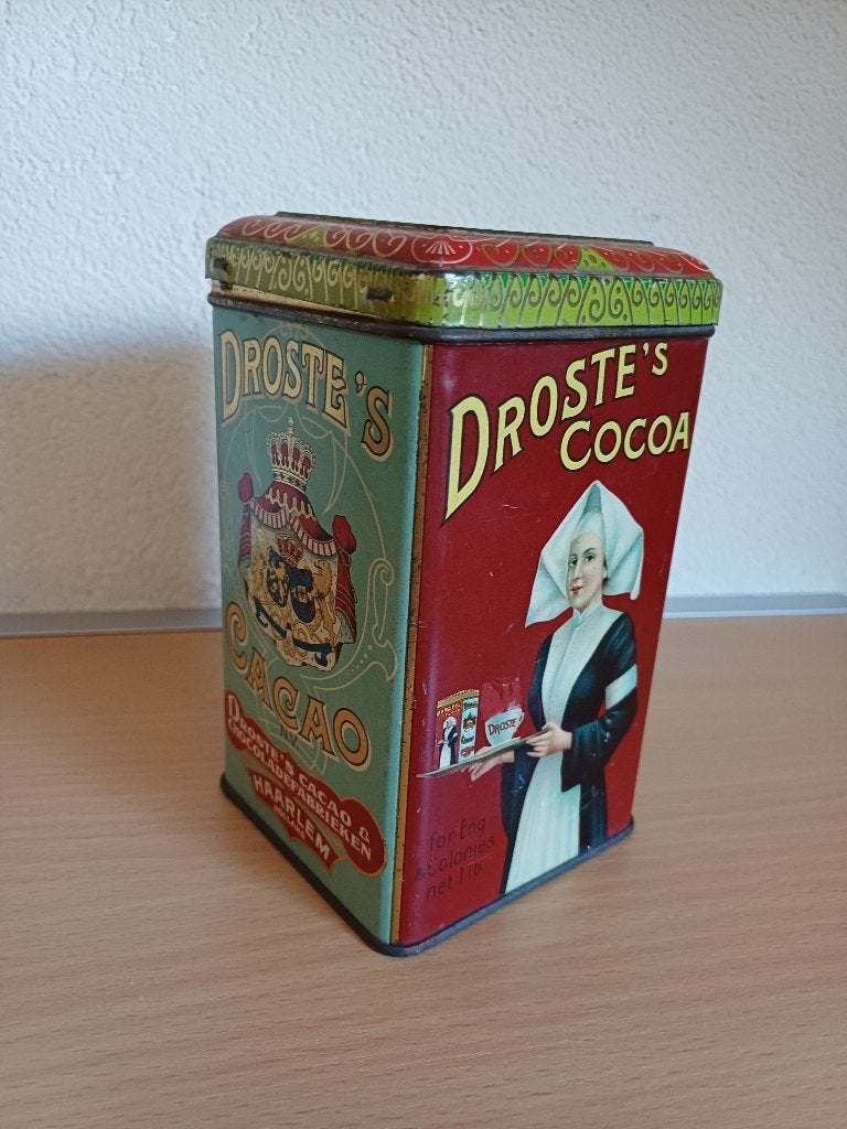 Vintage  Drostes Cacao blik., Verzamelen, Ophalen of Verzenden, Gebruikt, Overige, Droste