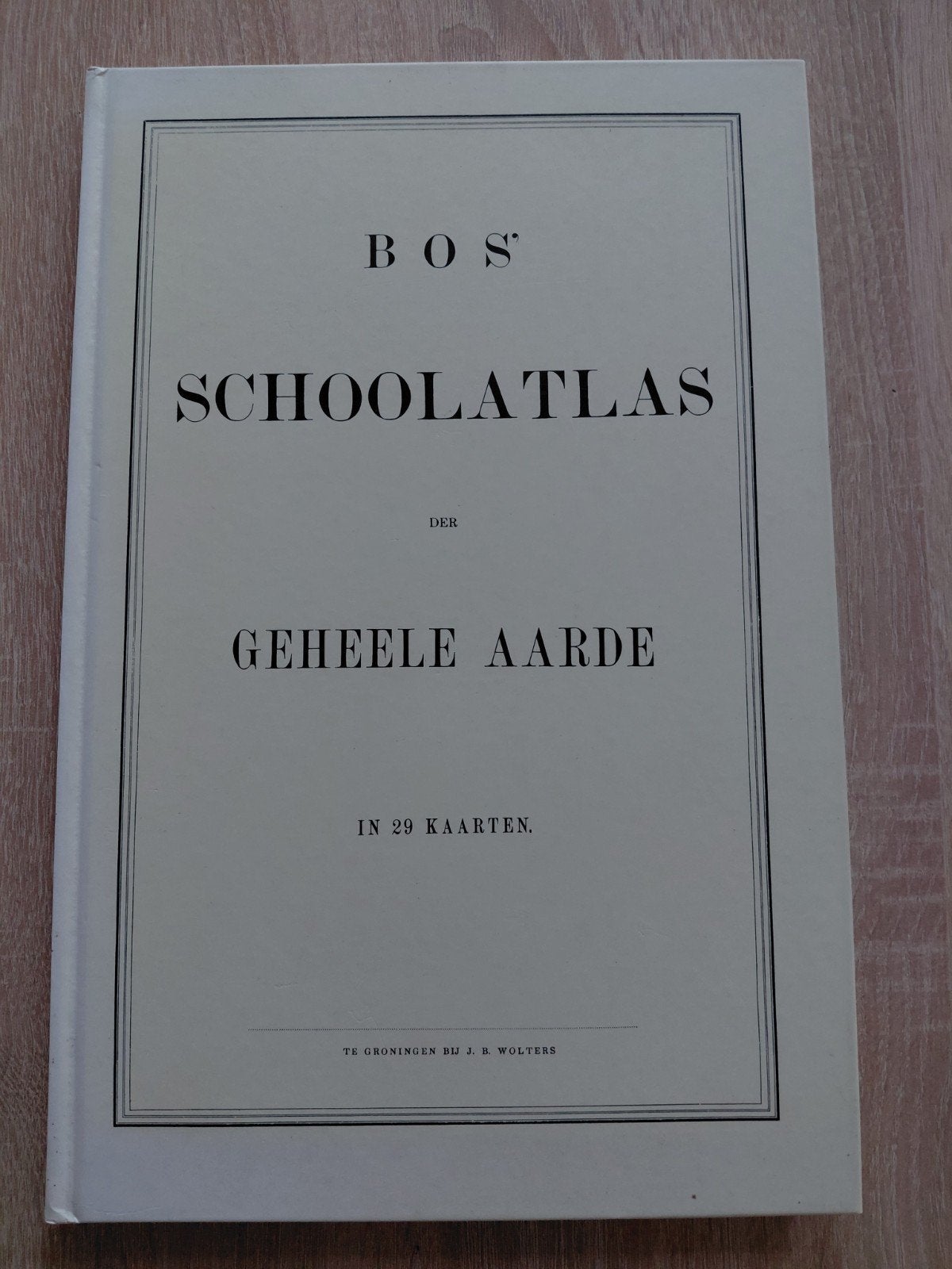 Bos - Bos' Schoolatlas der gehele Aarde in 29 kaarten, Ophalen of Verzenden, 1800 tot 2000, Wereld, Bos