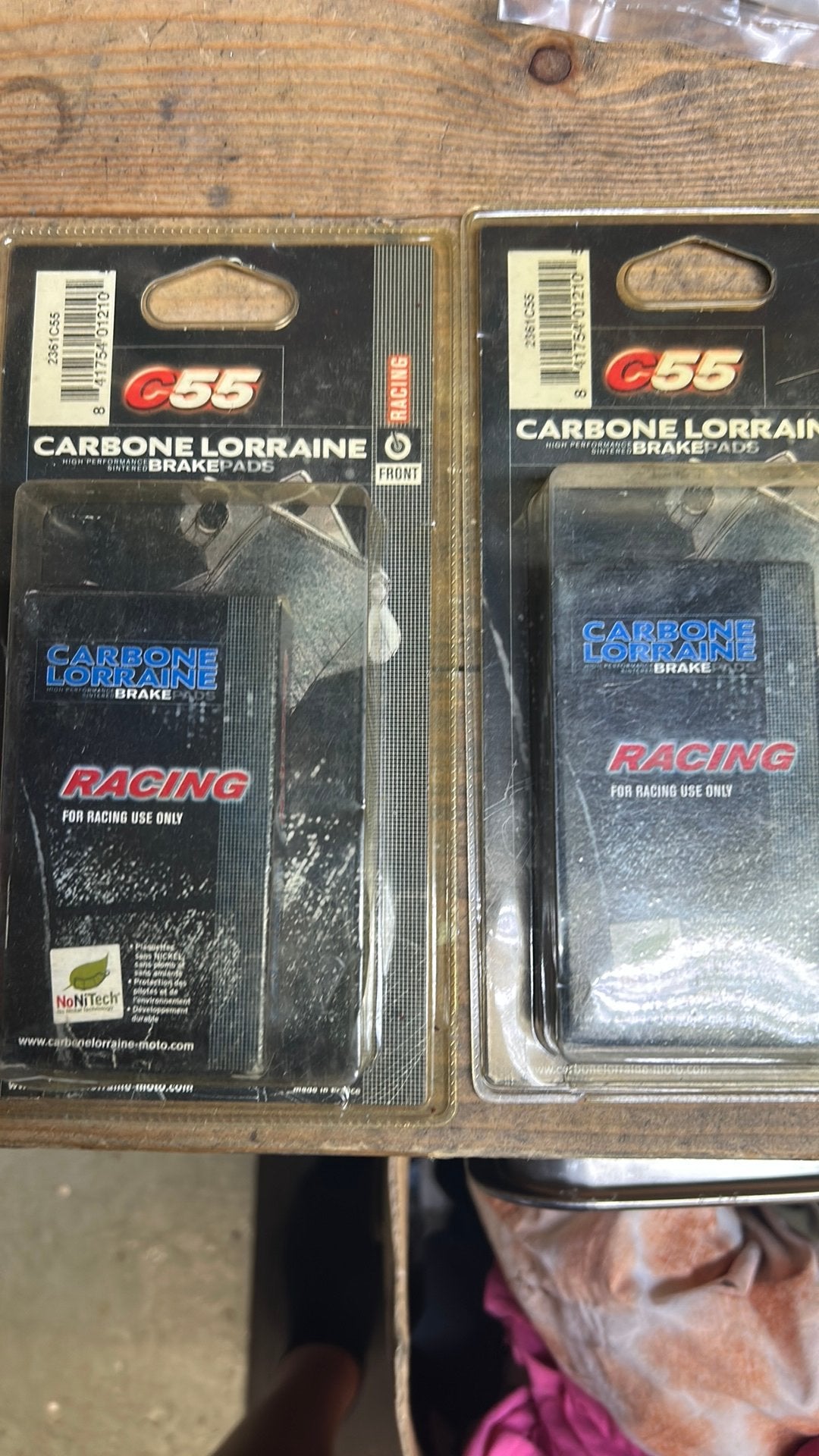 Carbon Lorraine C55 remblokken Yamaha R1 R6 circuit nieuw, Motoren, Ophalen of Verzenden, Nieuw