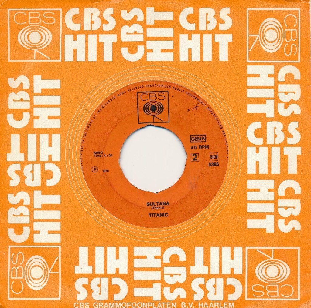 166 Titanic - Sultana (1970), Ophalen of Verzenden, Gebruikt, 7 inch, Pop