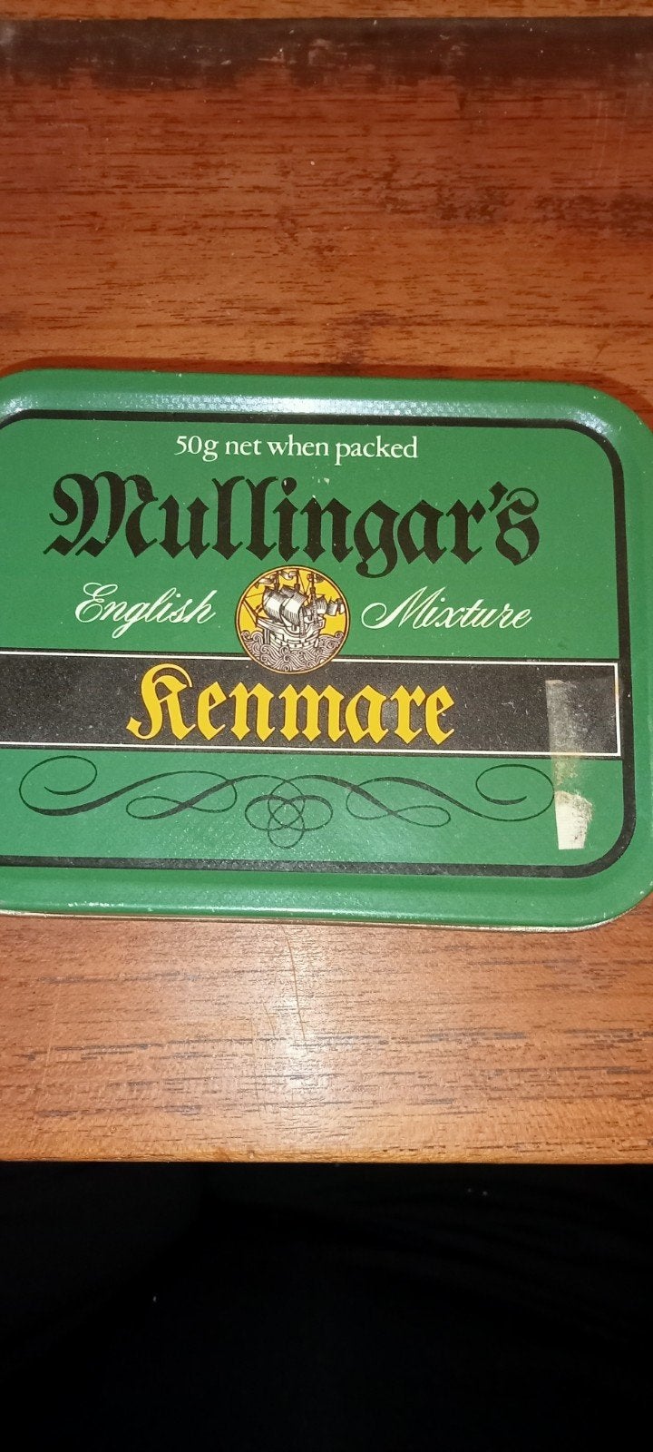 Vintage Mullingar's Kenmare Tabaksdoos - English Mixture, Verzamelen, Rookartikelen, Aanstekers en Luciferdoosjes, Nieuw, Tabaksdoos of Verpakking