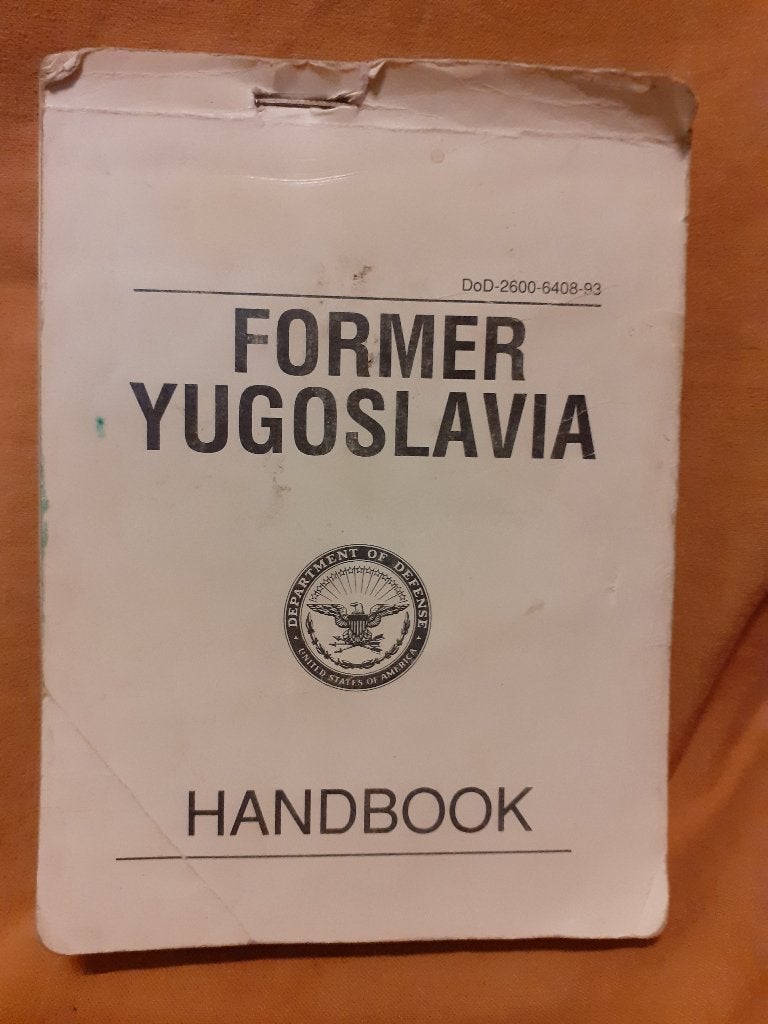 US Army Handbook Former Yugoslavia., Verzamelen, Ophalen of Verzenden, Landmacht, Amerika, Overige typen