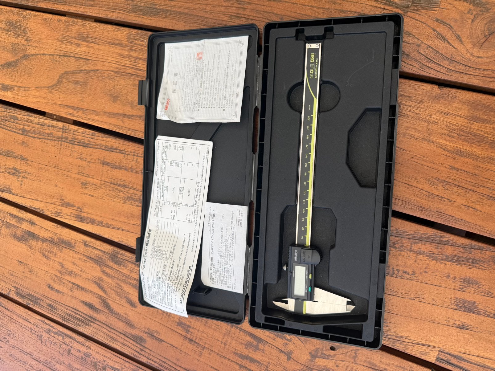 Mitutoyo CD-20APX digitale schuifmaat 200mm zgan, Doe-het-zelf en Verbouw, Ophalen of Verzenden, Zo goed als nieuw, Overige typen