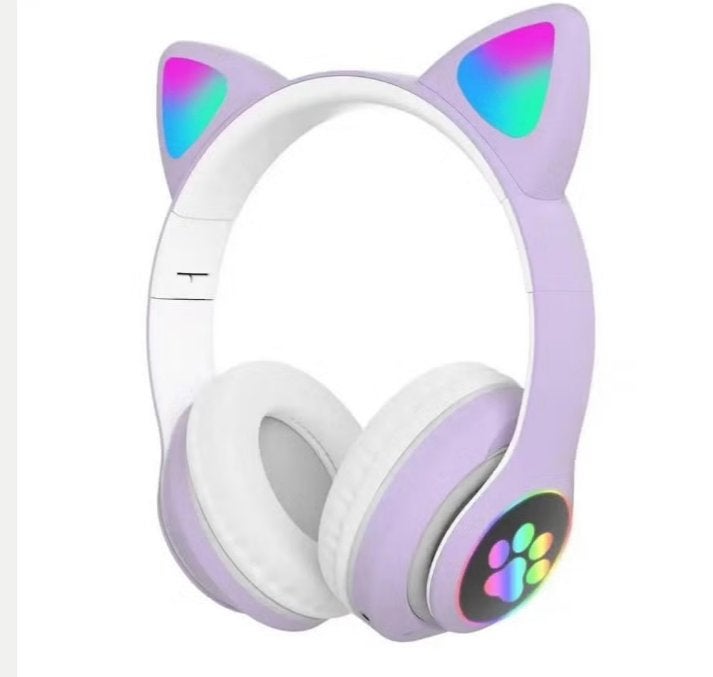 Prachtige luxe headset Bluetooth draadloos met kattenoren, Ophalen of Verzenden, Nieuw, Overige merken, Draadloos