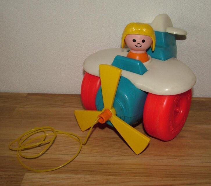 Fisher price vliegtuig draaiende propeller, Kinderen en Baby's, Speelgoed | Fisher-Price, Ophalen of Verzenden, Zo goed als nieuw