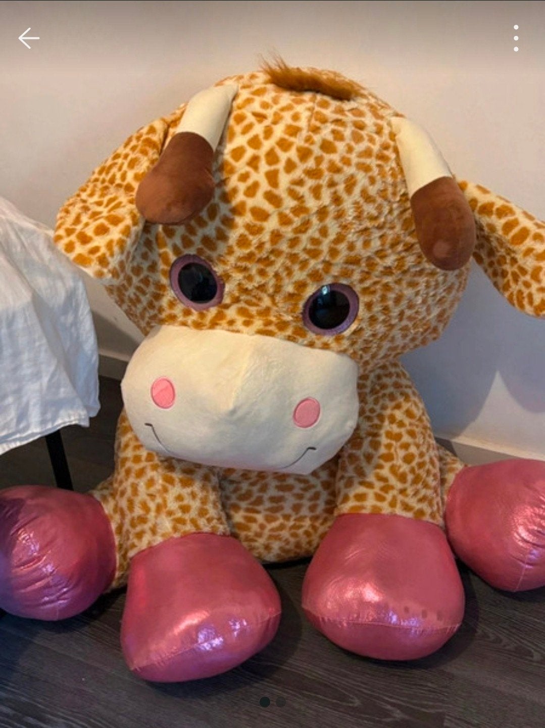 Grote Giraffe Knuffel - Zacht en Lief, Kinderen en Baby's, Ophalen, Giraf, Zo goed als nieuw, Bruin