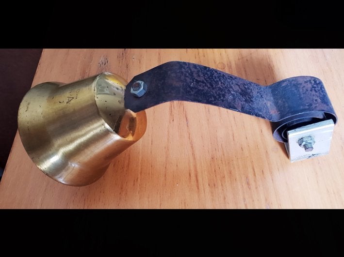 Deurbel met APA bel - koperen bel - Antiek, Ophalen of Verzenden, Gebruikt, Draadloos