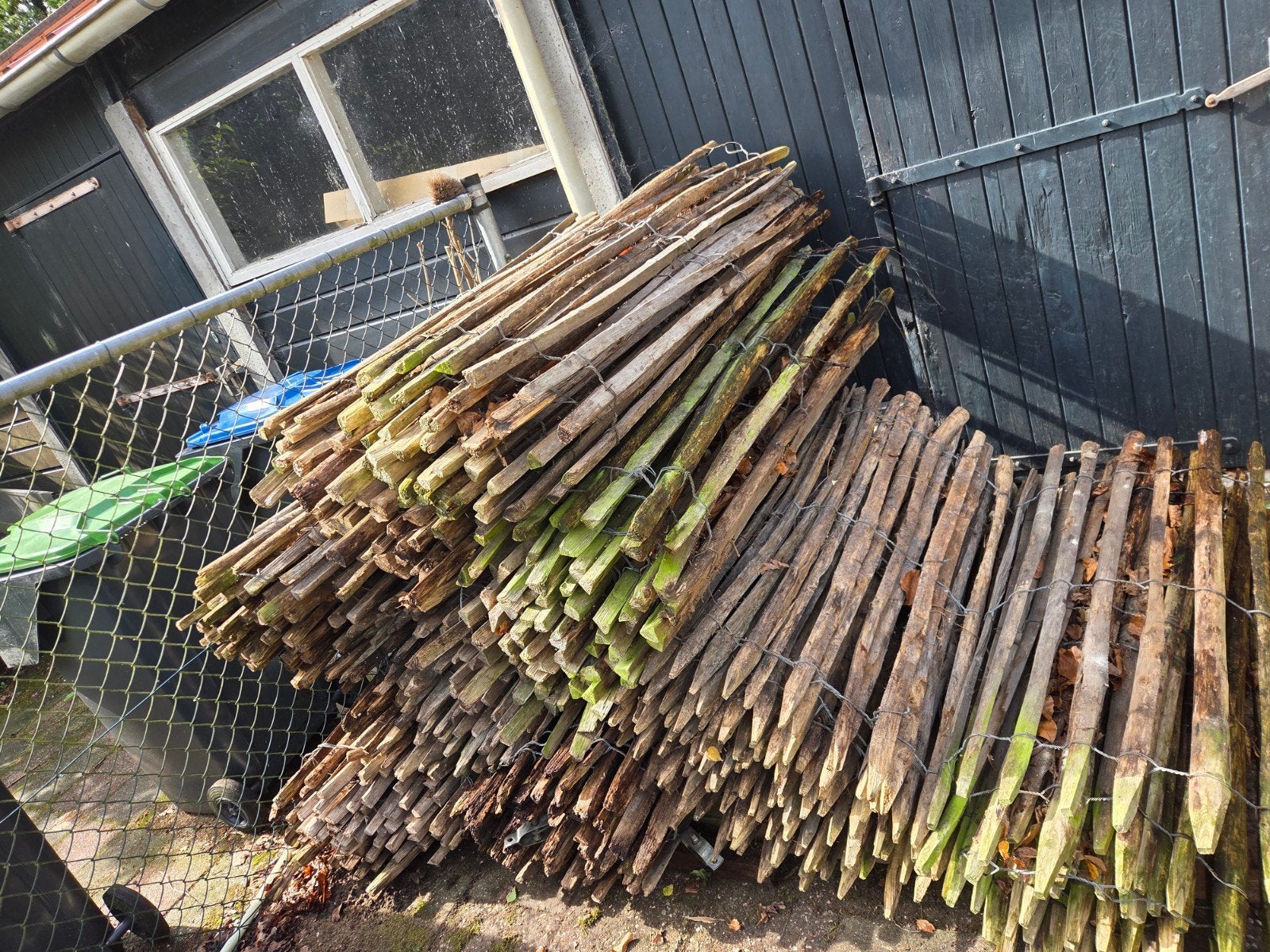 Engels schapenhek 120 cm ong. 55 mtr, Tuin en Terras, Tuinhekken en Hekwerk, Ophalen, Gebruikt, Hout, Tuinhek
