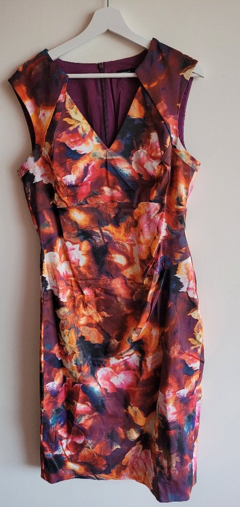 Karen Millen jurk maat 16 / 44, Kleding | Dames, Jurken, Karen Millen, Meerkleurig, Maat 42/44 (L), Ophalen of Verzenden