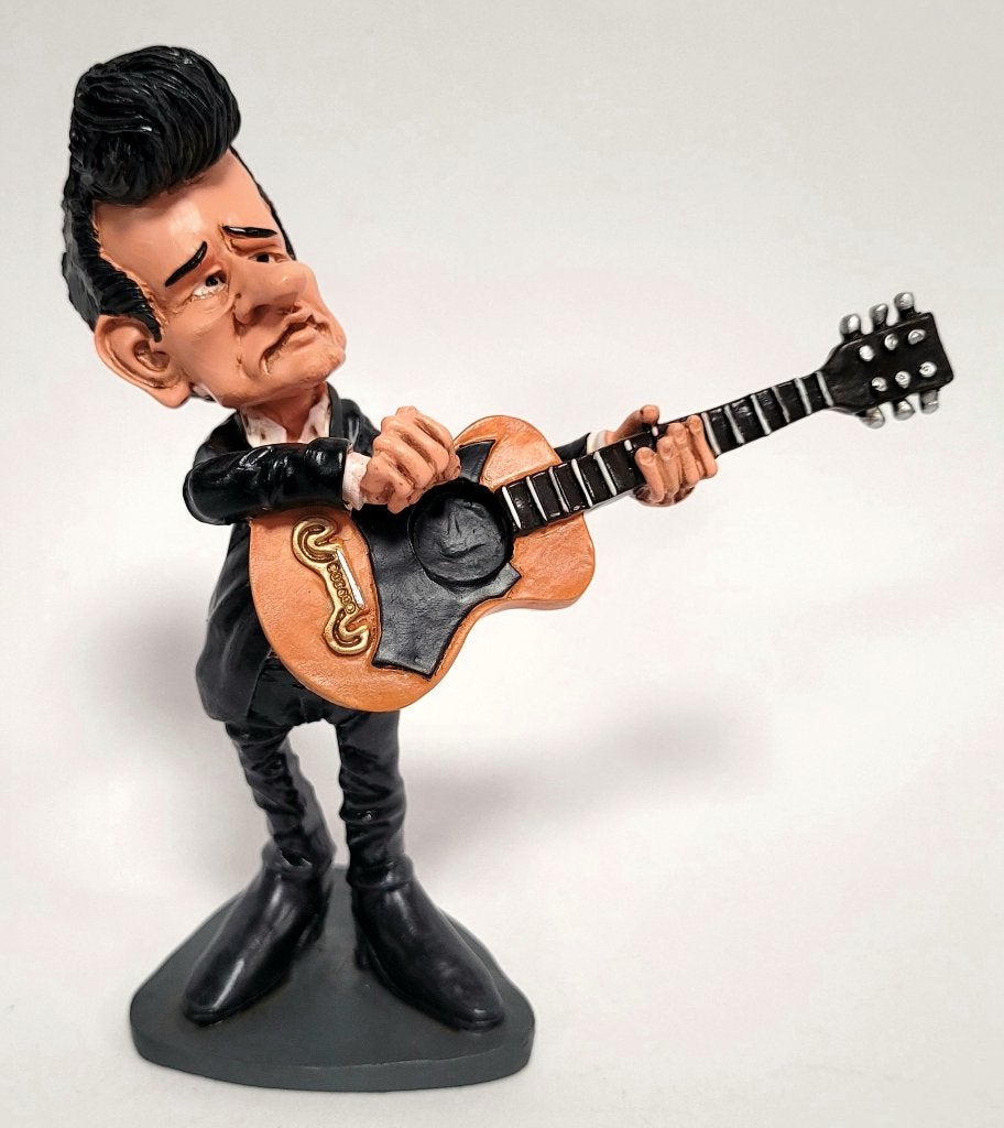 Johnny Cash beeldje by Warren Stratford decoratie beeld deco, Info@deconoord.nl, Deco Noord, Nieuw, Ophalen of Verzenden