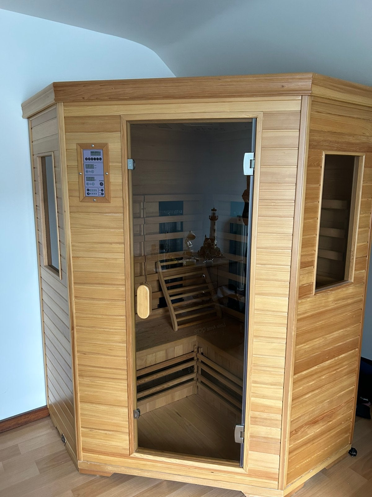 Infrarood sauna medicab 5, 3 persoons, Ophalen, Zo goed als nieuw, Infrarood, Complete sauna