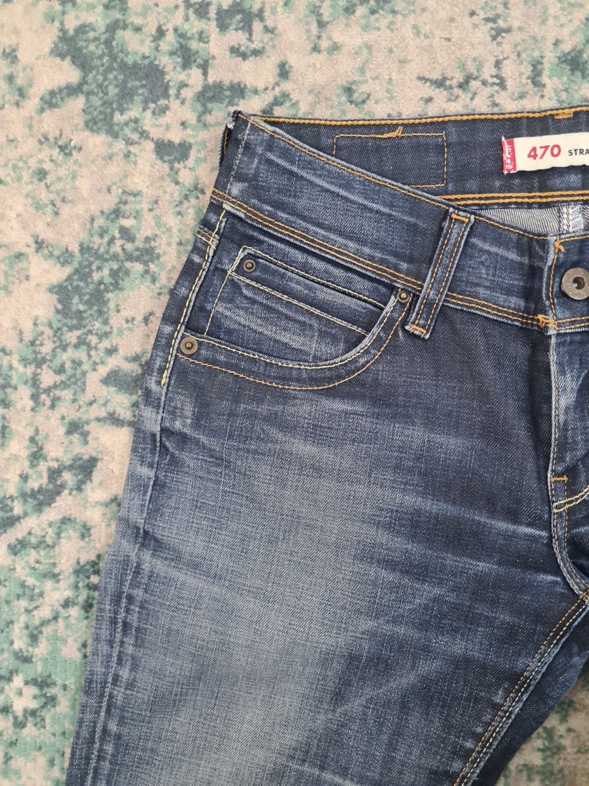 Levi’s 470 straight fit W28 L30 Dames Tulsi2830 Low-rise, Blauw, Ophalen of Verzenden, Zo goed als nieuw, W28 - W29 (confectie 36)
