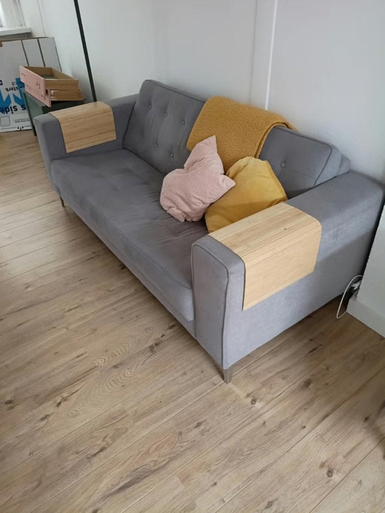 Grijze 2.5 zits bank 202 cm breed, Ophalen, Gebruikt, Driepersoons, 75 tot 100 cm