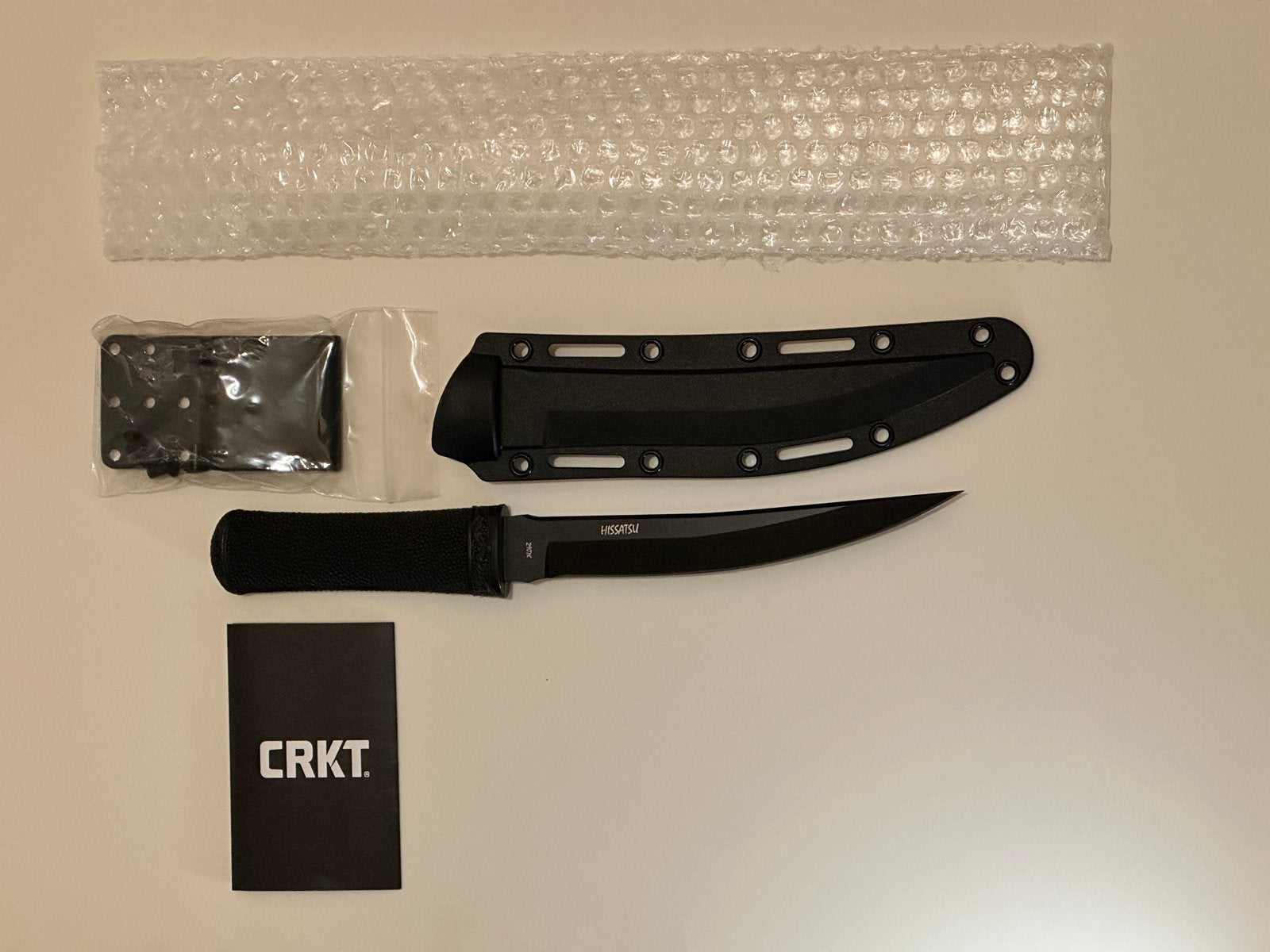 CRKT Hissatsu Black 2907K Fixed - Nieuw, Verzamelen, Ophalen, Overige soorten, Amerika, Mes of Dolk