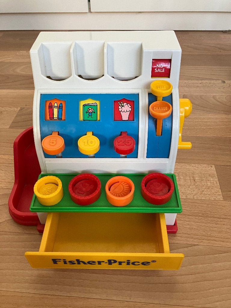 Te koop: Fisher Price Kassa, Ophalen of Verzenden, Gebruikt, Speelset, Met geluid