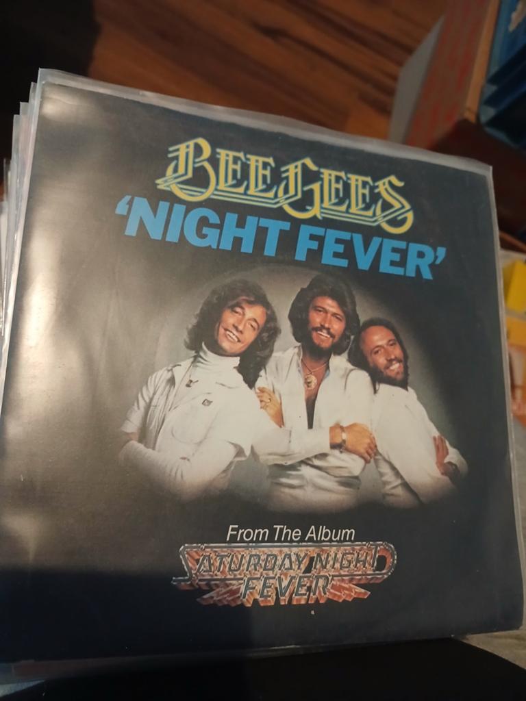 BEE GEES night fever 1977 UK DISCO, Ophalen of Verzenden, Zo goed als nieuw, Pop