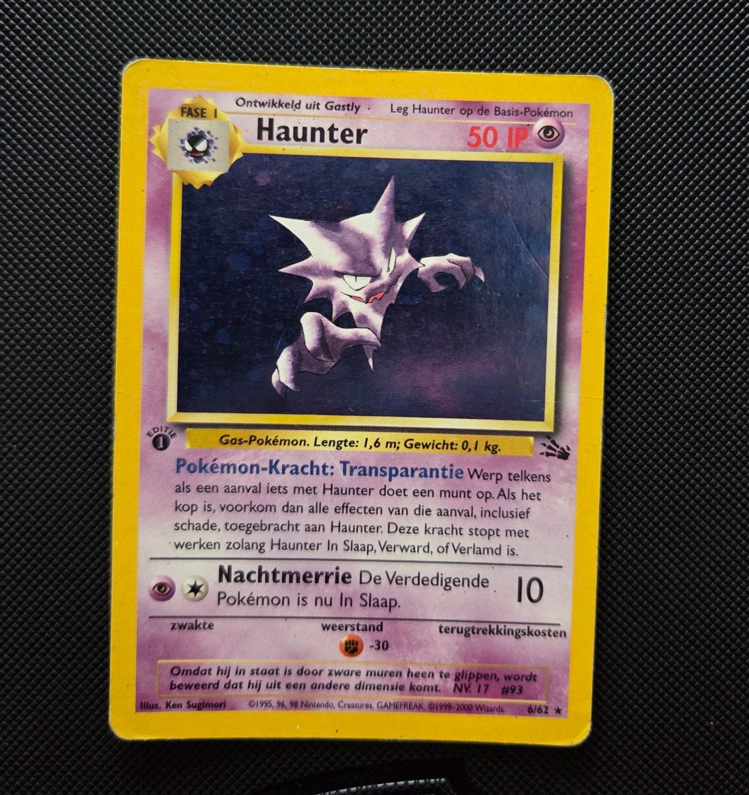 Haunter (LP/PL) Fossil 1st edition NL, Ophalen of Verzenden, Zo goed als nieuw