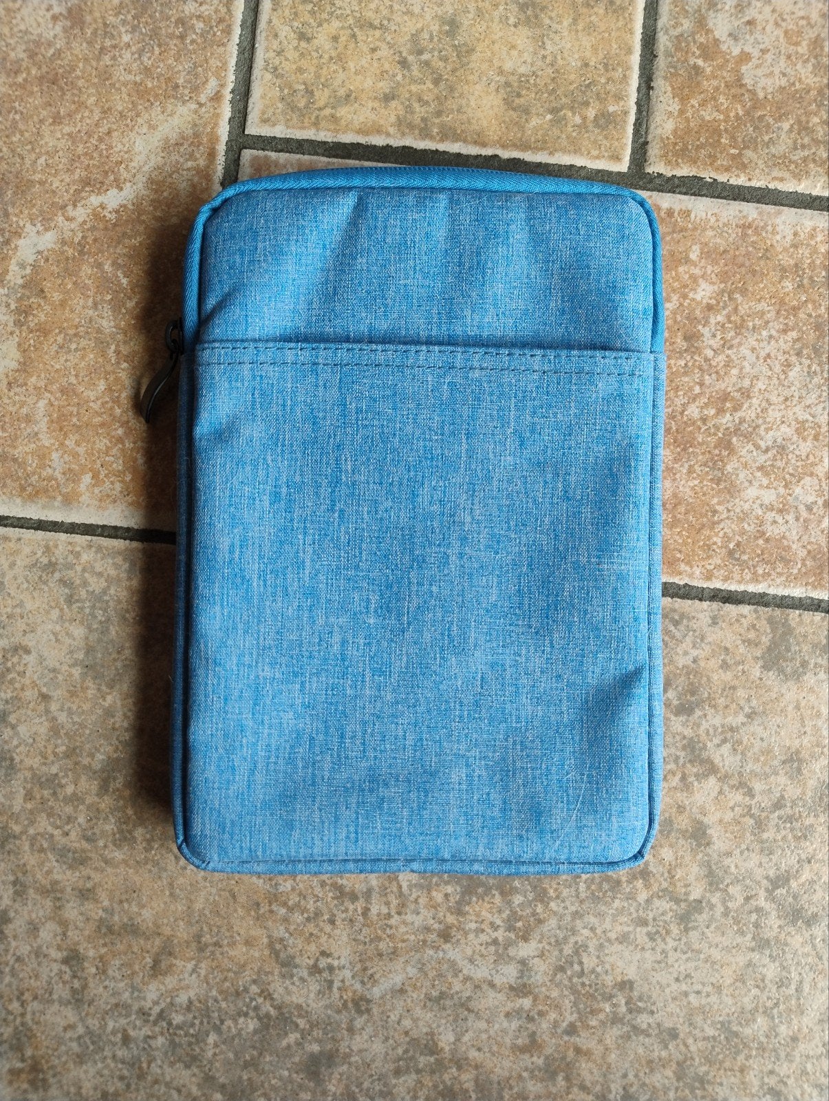 Blauwe laptophoes/tablet sleeve - 12 inch of minder, Computers en Software, Ophalen, 12 inch of minder, Zo goed als nieuw, Onbekend