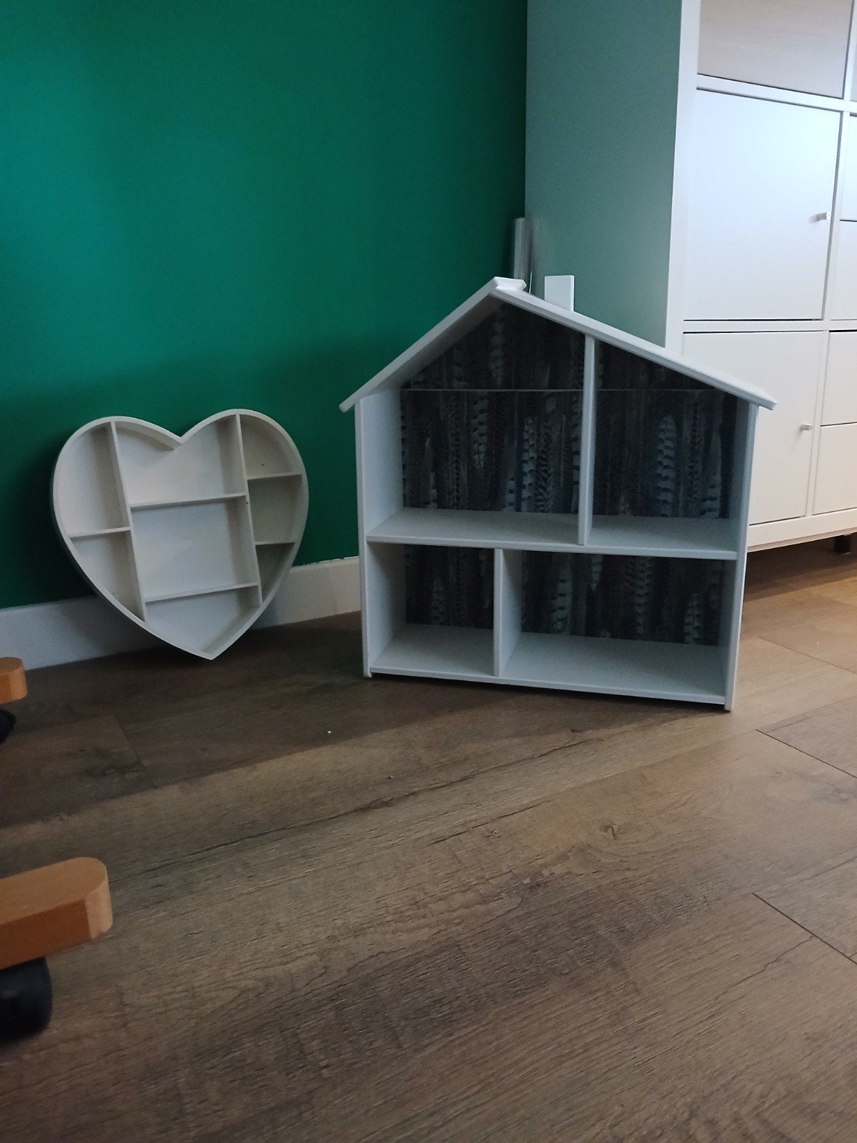 Leuk poppenhuis en hart, Ophalen, Met plank(en), 100 tot 150 cm, 50 tot 100 cm