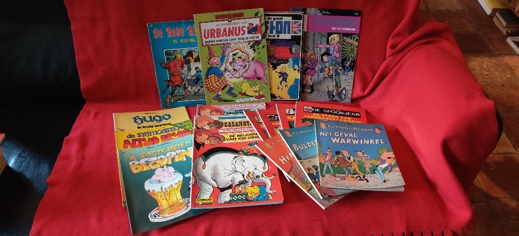 17 stripboeken Piet Pienter, De Spookjes, Chick Bill e.a., Meerdere stripboeken, Ophalen of Verzenden, Zo goed als nieuw