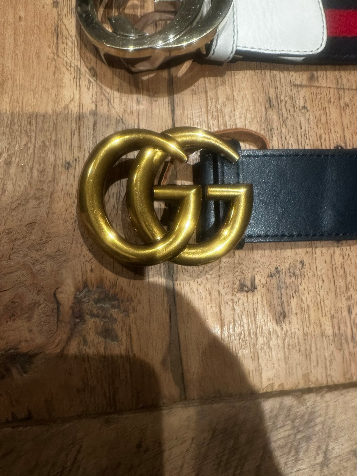 Gucci riem, Kleding | Heren, Ophalen of Verzenden, Zo goed als nieuw, Zwart