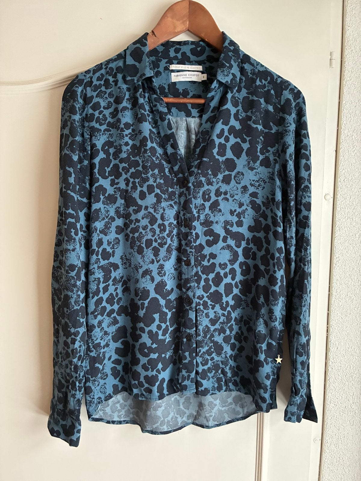 Fabienne Chapot Elise Blouse - XS - Zo goed als nieuw, Ophalen of Verzenden, Zo goed als nieuw, Maat 34 (XS) of kleiner, Blauw