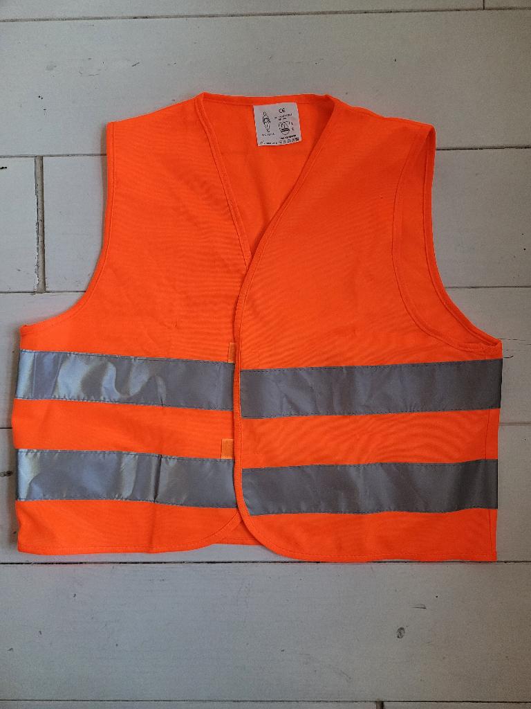 Kind Oranje reflecterende hesje maat 3-12 jaar, Ophalen of Verzenden, Zo goed als nieuw, Jongen of Meisje, Overige typen