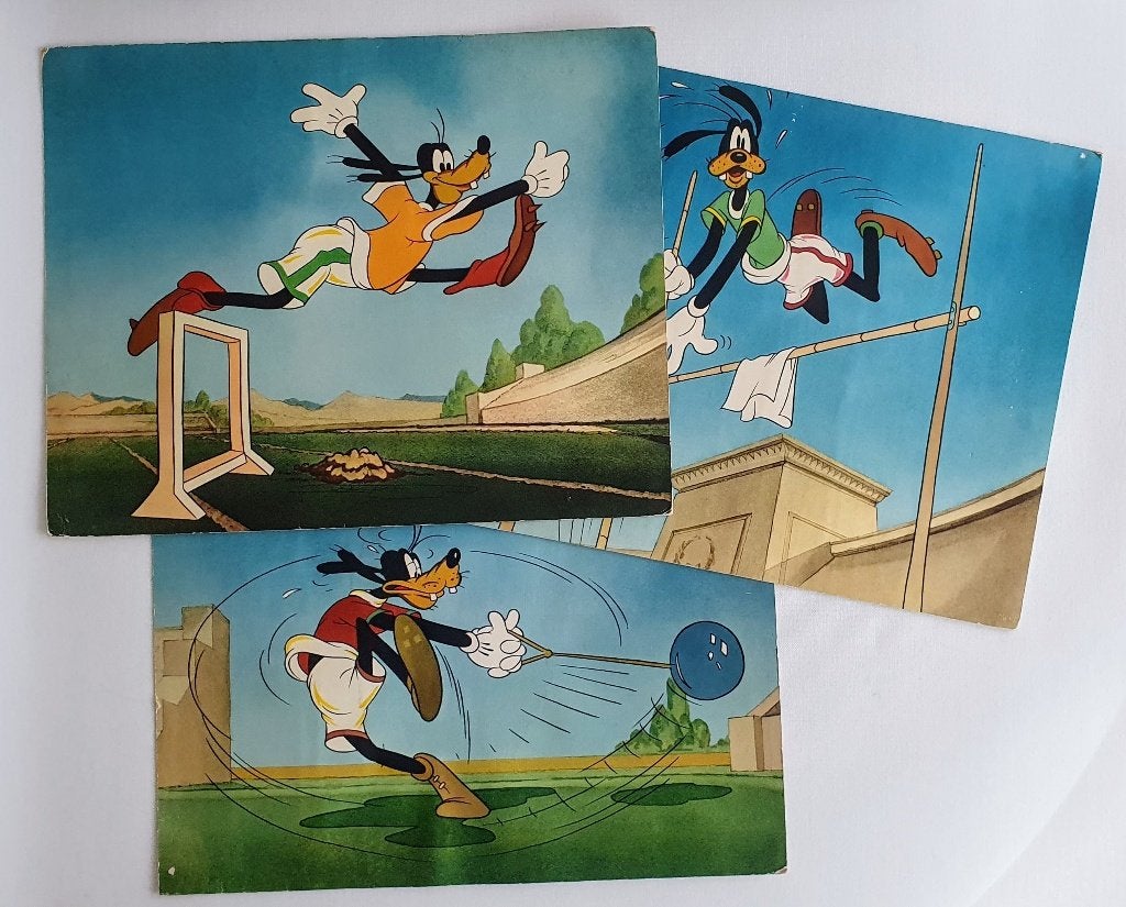 LAATSTE KANS. Goofy prenten vintage, Gebruikt, Ophalen of Verzenden, Voor 1940, Prent