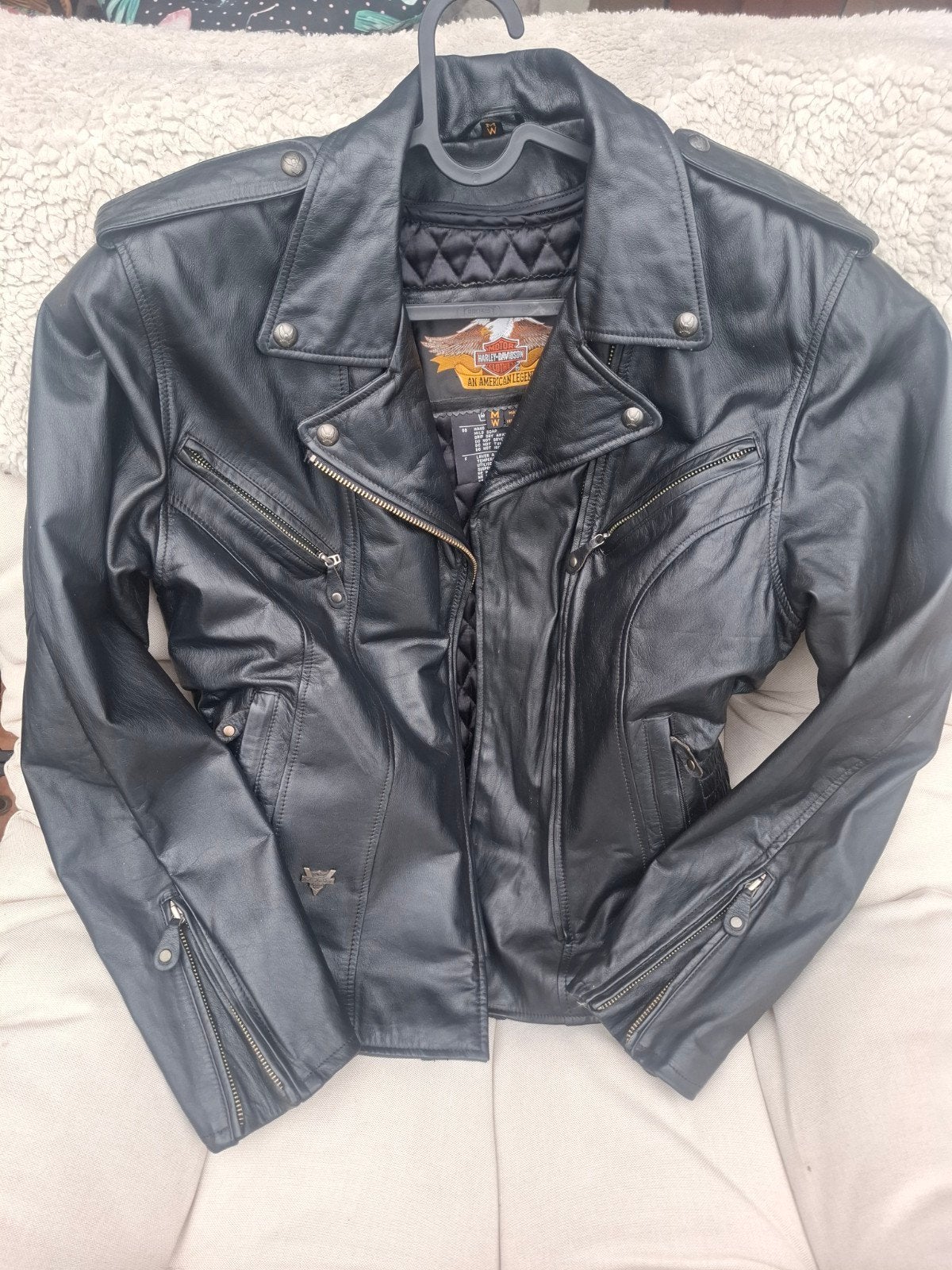 Harley Davidson dames leren motorjas - Nieuw, maat M/W, Maat 38/40 (M), Harley Davidson, Zwart, Nieuw