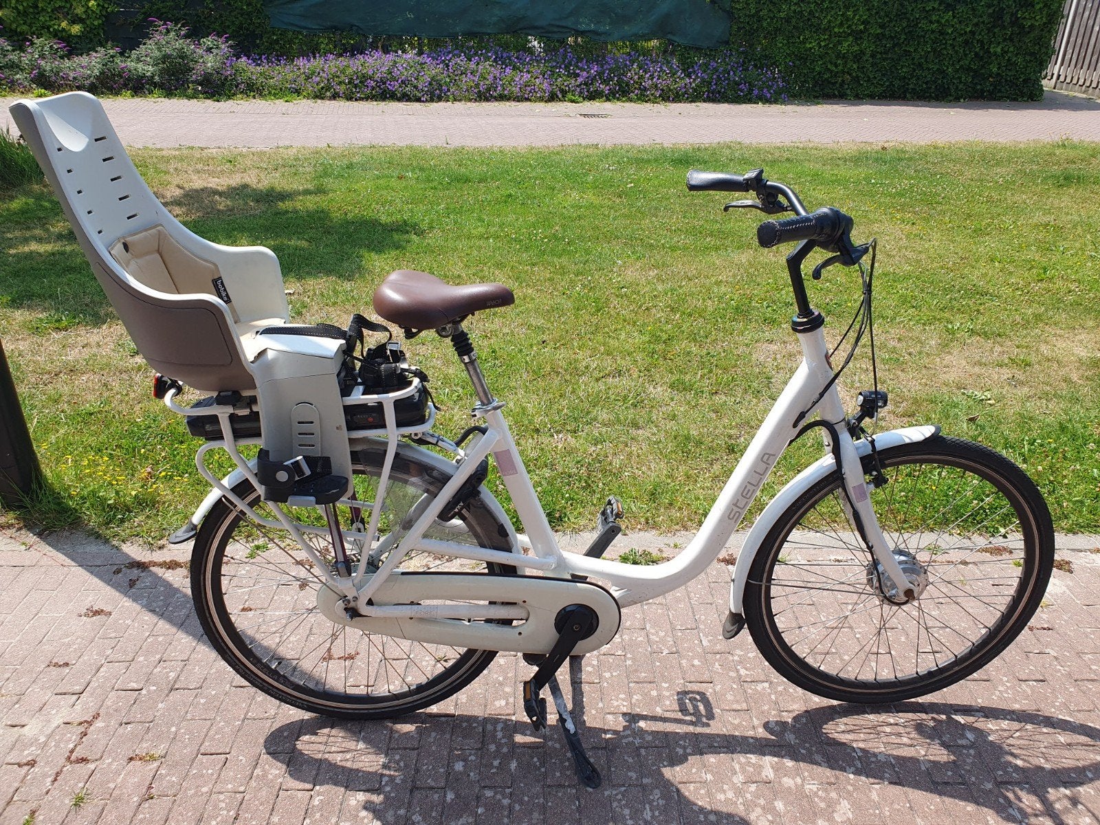 Stella Fiore elektrische fiets met kinderzitje, 51 tot 55 cm, Ophalen, Gebruikt, 30 tot 50 km per accu