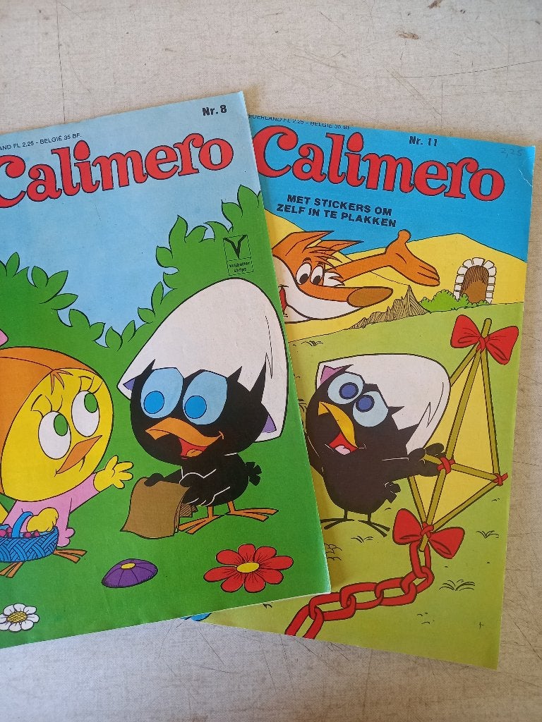 2 stripboeken calimero 1978, Boeken, Gelezen, Meerdere stripboeken, Vrijbuiter, Ophalen of Verzenden