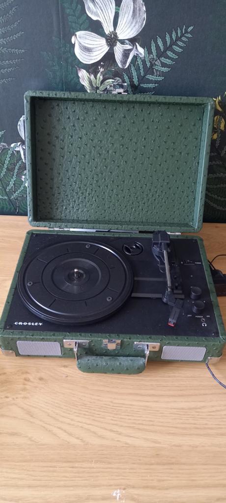Crosley Platenspeler Groen Koffer Model, Ophalen, Zo goed als nieuw, Platenspeler, Overige merken