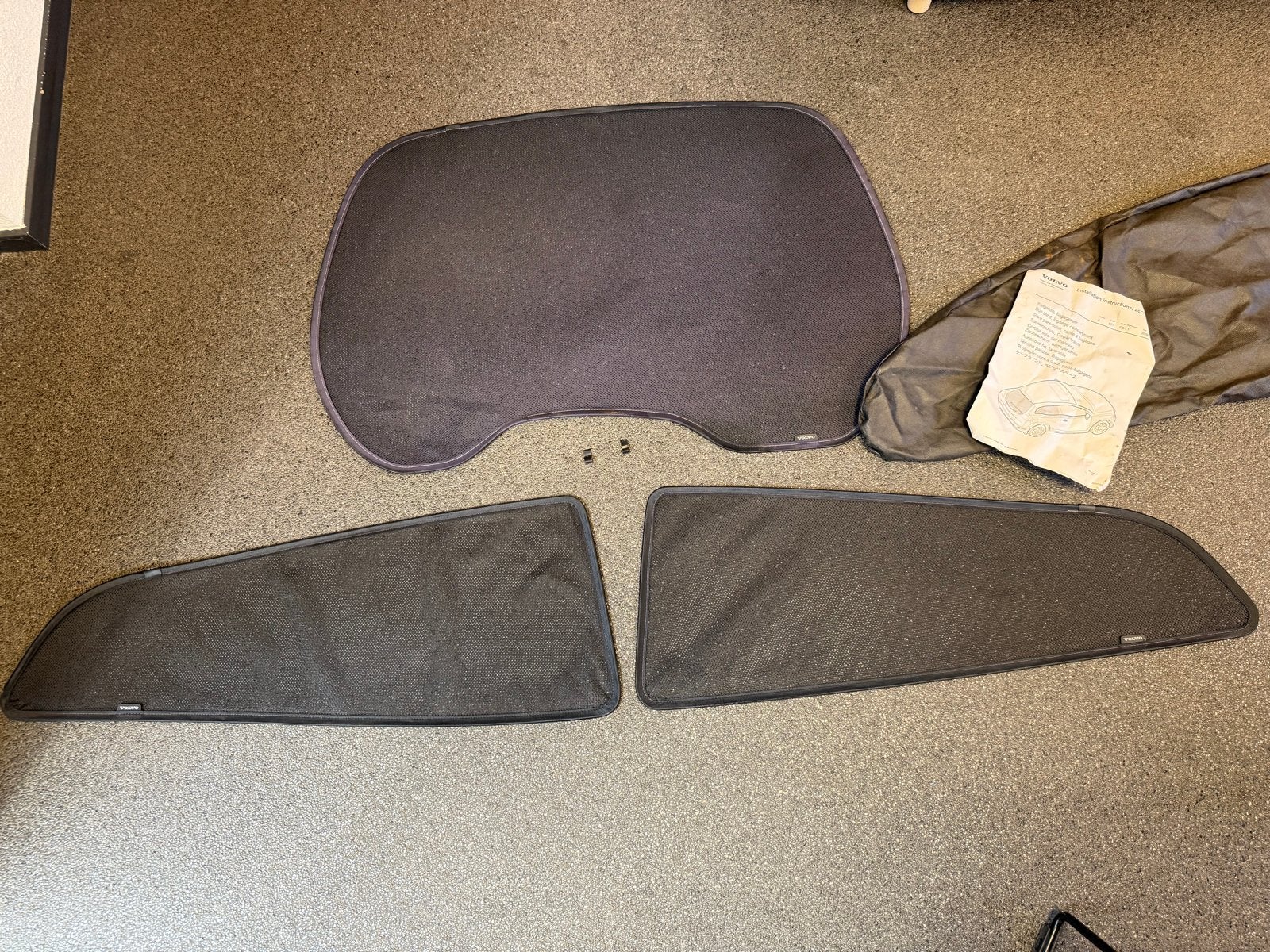 Originele Volvo C30 Sunblinds / Zonneschermen Set, Ophalen, Gebruikt, Volvo