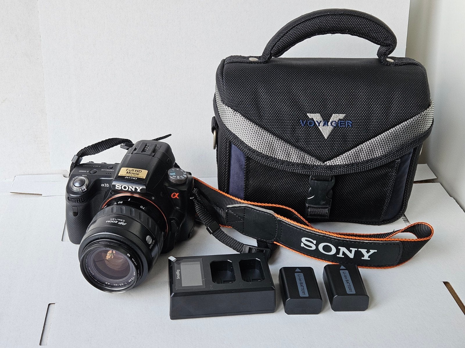 Sony Alpha SLT-A33 met Minolta AF 35-70 lens en accessoires, Audio, Tv en Foto, Gebruikt, Spiegelreflex, Ingebouwde flitser, Ophalen of Verzenden
