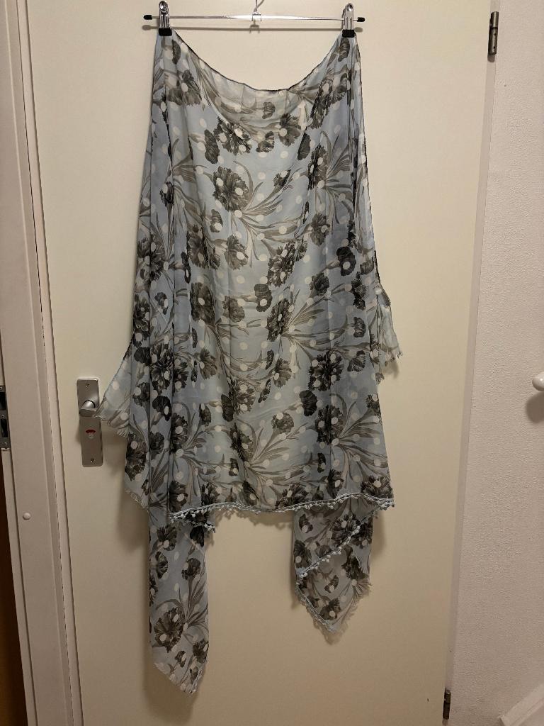 Romano lichtblauw grijze sjaal, Romano, Maat 46/48 (XL) of groter, Ophalen of Verzenden, Zo goed als nieuw