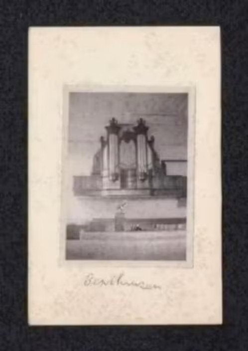 Foto Benthuizen Kerk Interieur Orgel., Foto, Ophalen of Verzenden, Zo goed als nieuw, 1940 tot 1960