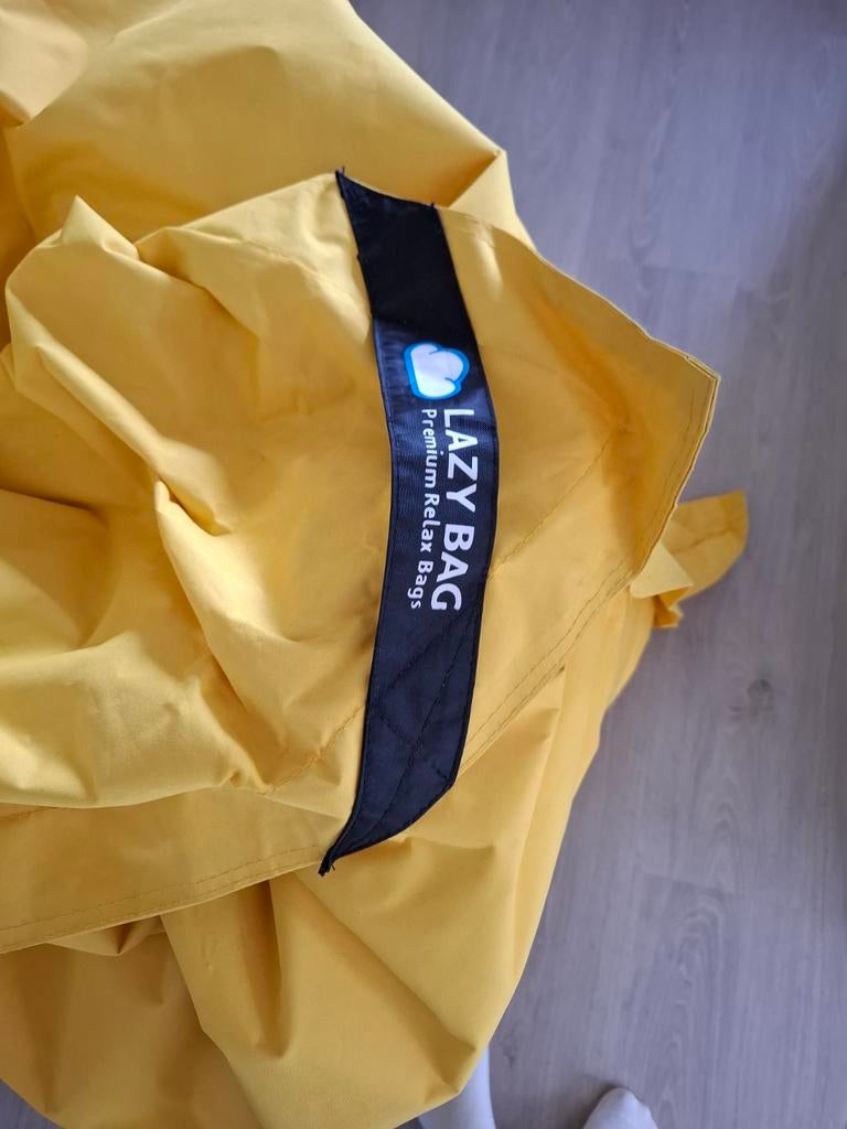 Gele Lazy Bag Zitzak - Comfortabel en Stijlvol, Ophalen, Gebruikt, Geel, Zitzak