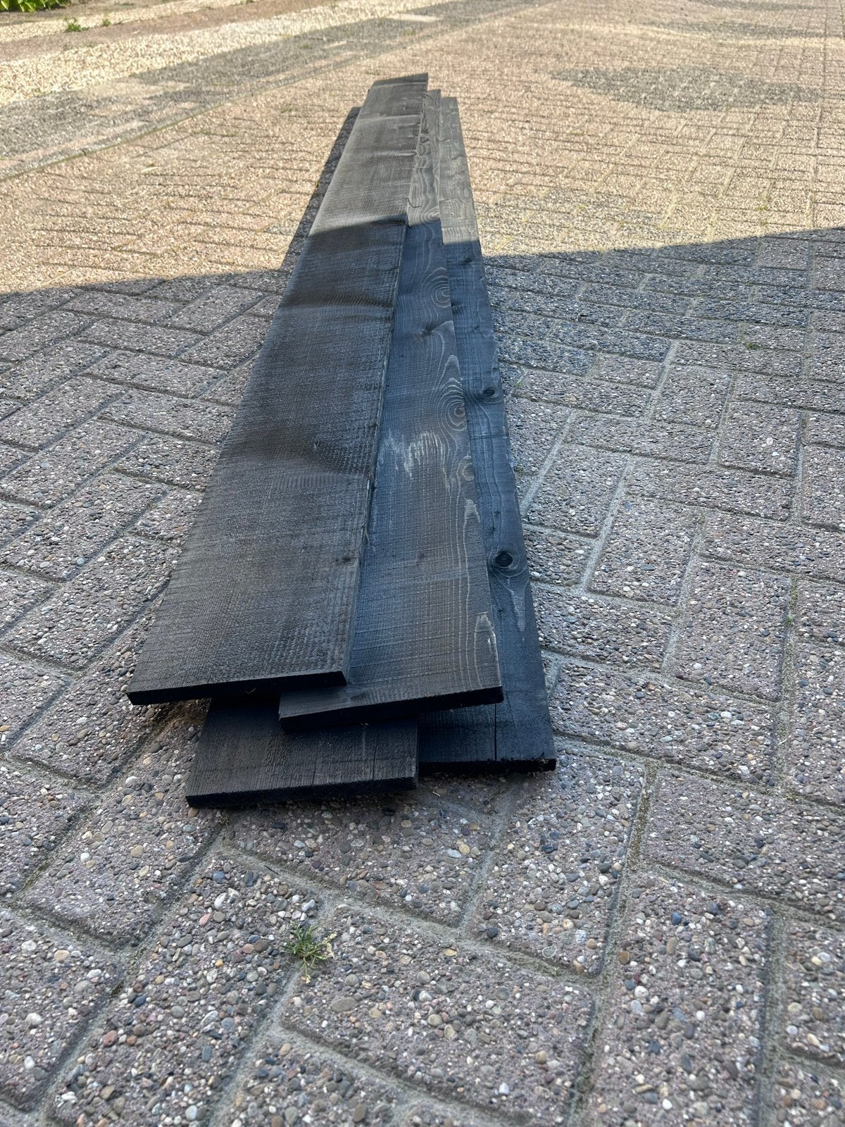 Vuren zwart geïmpregneerd, niet gebruikt., Minder dan 25 mm, Nieuw, 250 tot 300 cm, Plank