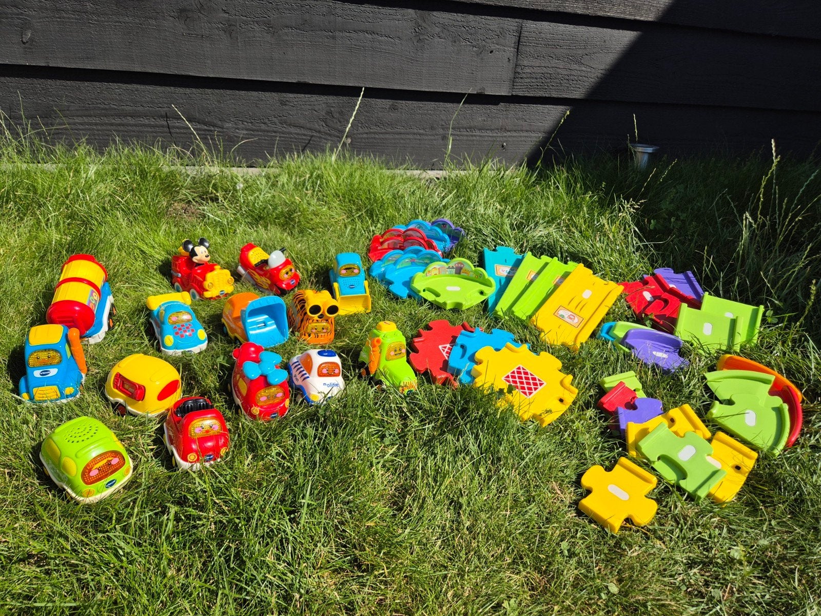 Grote set VTech Toet Toet Auto's met banen, Ophalen, Gebruikt