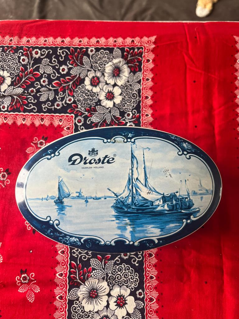 Droste Delfts Blauw, Verzamelen, Blikken, Ophalen of Verzenden, Gebruikt, Overige, Droste