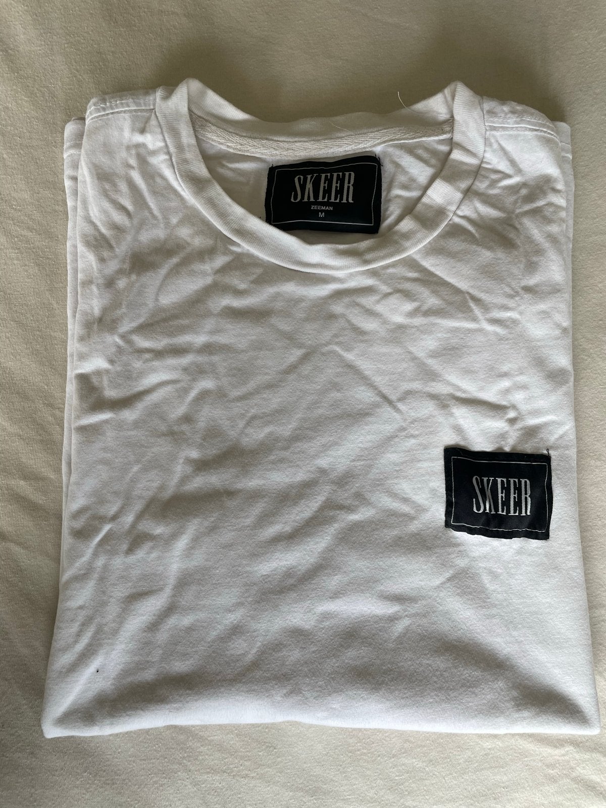 Zeeman T-shirt wit maat M, Ophalen of Verzenden, Gedragen, Maat 48/50 (M), Wit