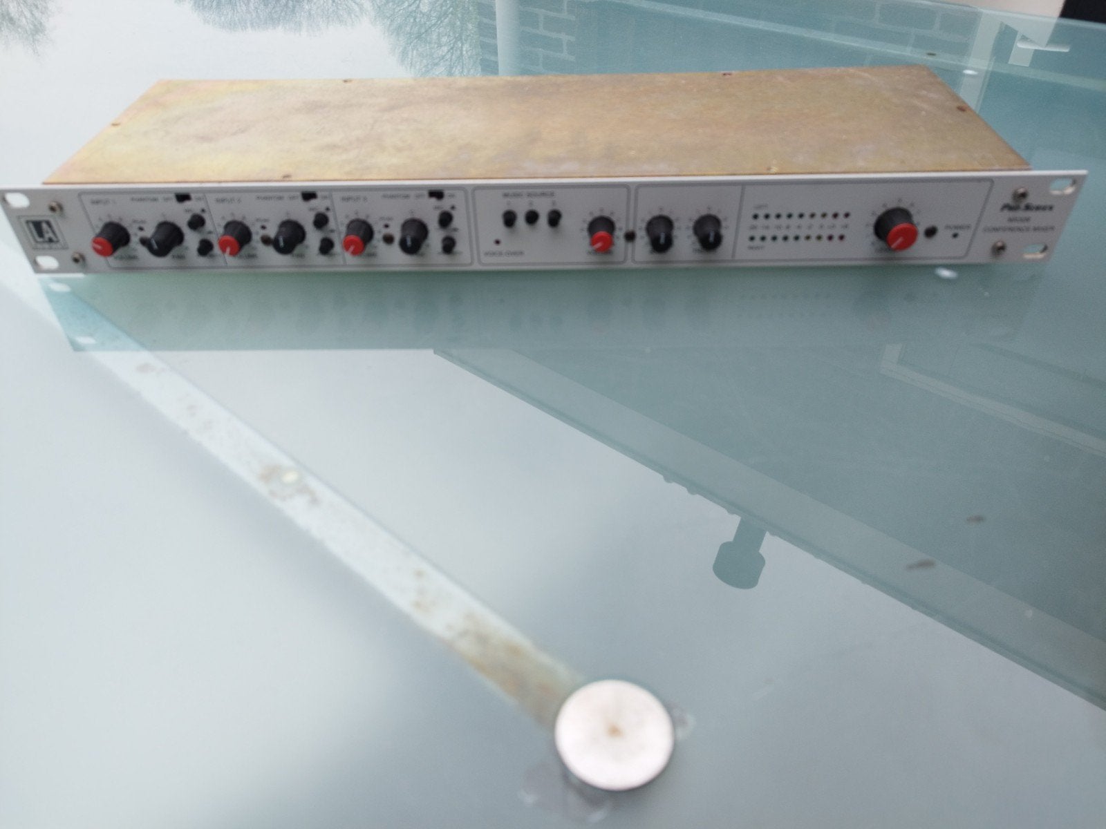 la audio scv conference mx32b mixer mengpaneel 48v fantoom, Ophalen, Gebruikt, 5 tot 10 kanalen, Microfooningang