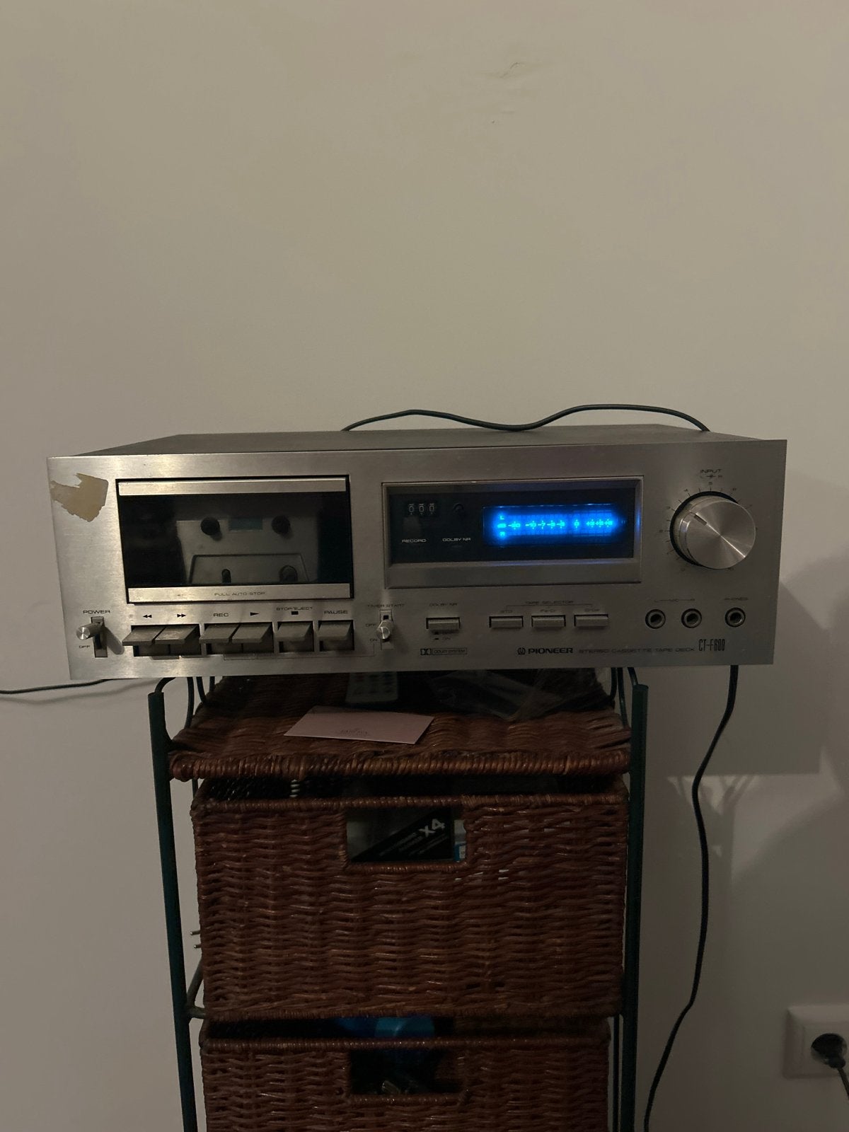 Pioneer CT-1100 Cassettedeck - Vintage Audio, Audio, Tv en Foto, Cassettedecks, Ophalen, Enkel, Overige merken, Tiptoetsen