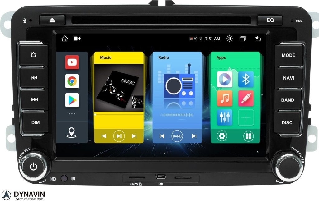 vw polo autoradio navigatie carkit android auto carplay usb, Ophalen of Verzenden, Dynavin, VERKOOP@INBOUWNAVIGATIE.COM, Oberonweg 262 3208pg