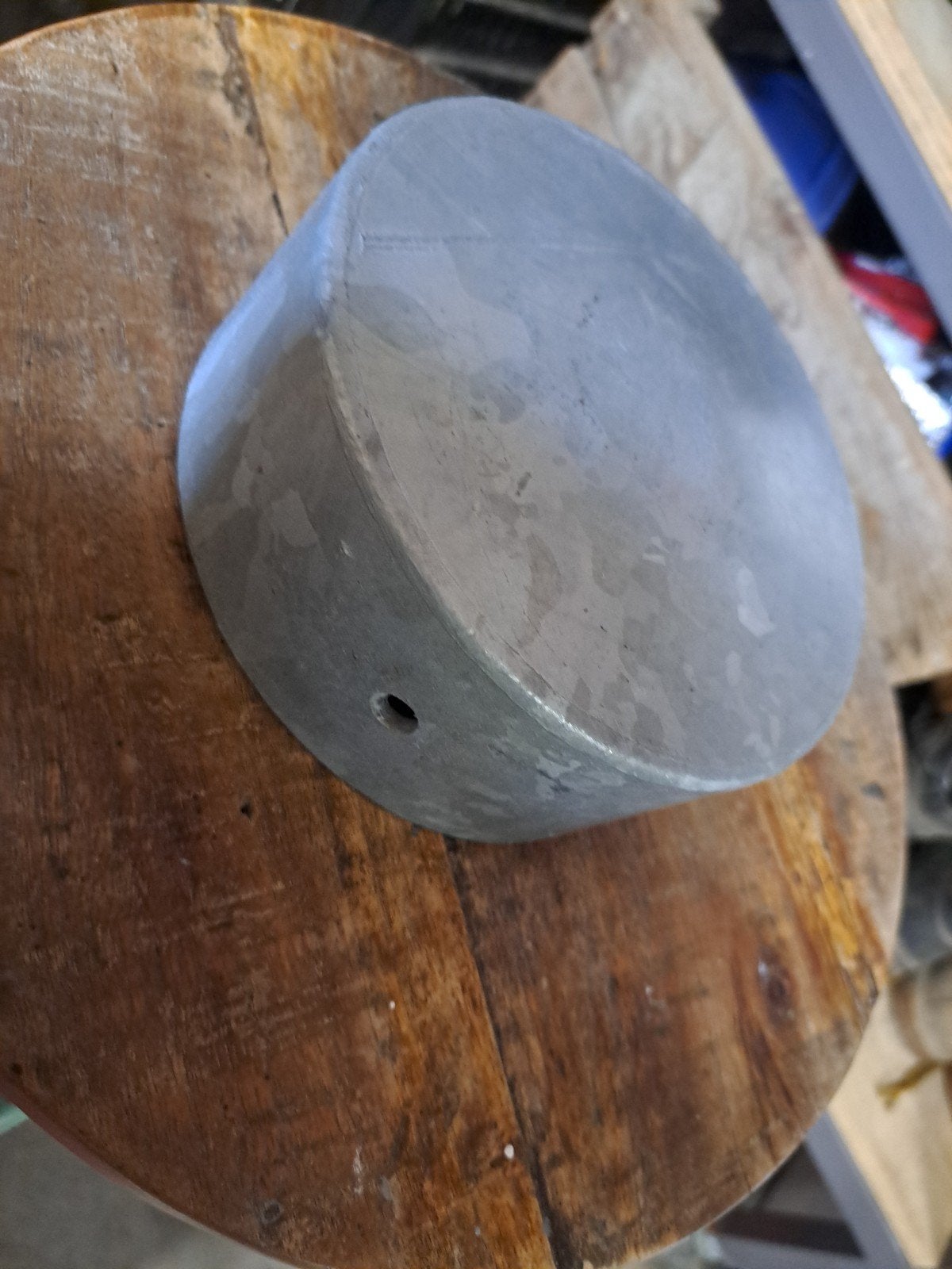 Paalputs /Metalen afdekdop/paalkap - 15 cm diameter, Ophalen of Verzenden, Gebruikt