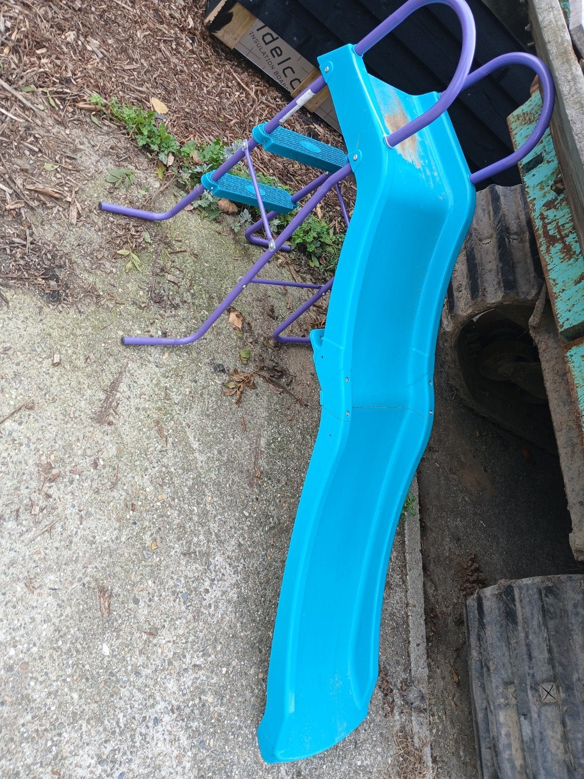 Kinderglijbaan - Blauw en Paars, Ophalen of Verzenden, Gebruikt, Glijbaan