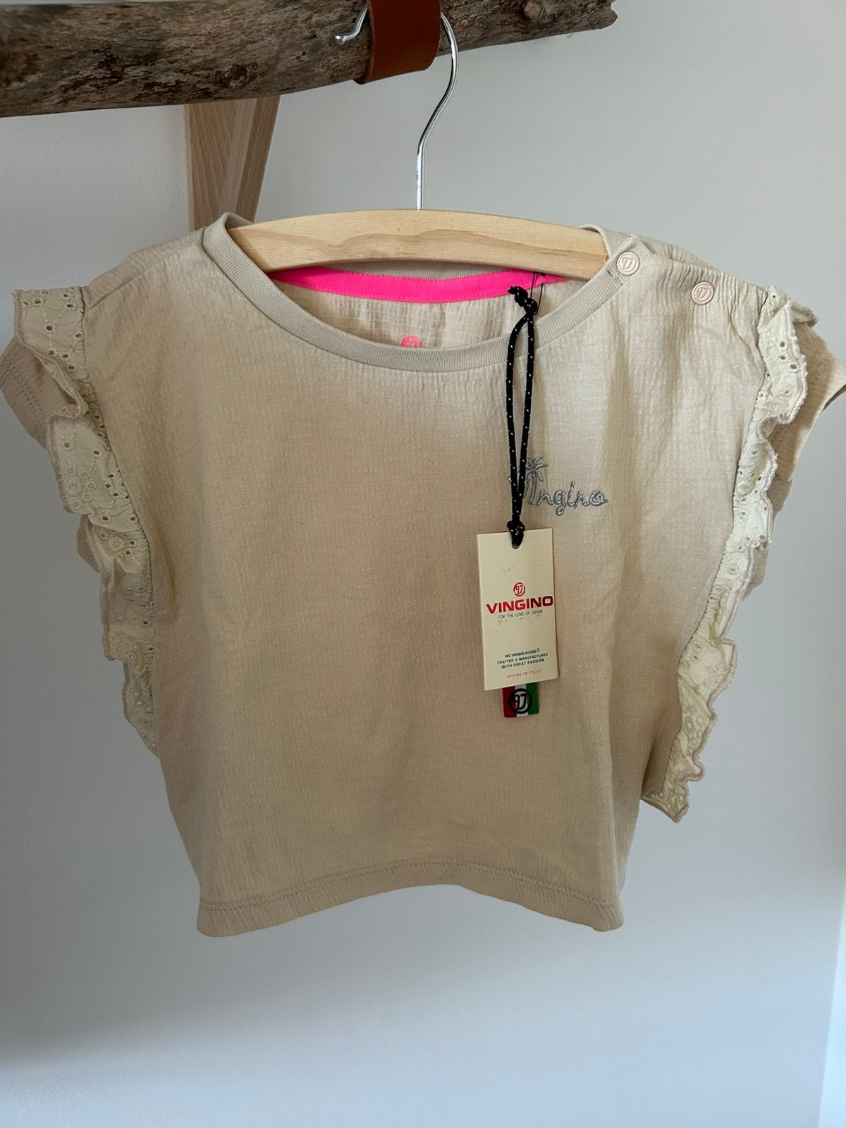 Vingino shirt - maat 86, Kinderen en Baby's, Babykleding | Maat 86, Ophalen of Verzenden, Zo goed als nieuw, Meisje, Shirtje of Longsleeve